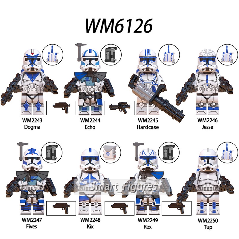 Mainan Action Figure Mini Figures Jessie Fixer Scorch Rex Bo Katan Kryze Captain Gregor Star Wars WM Untuk Hadiah