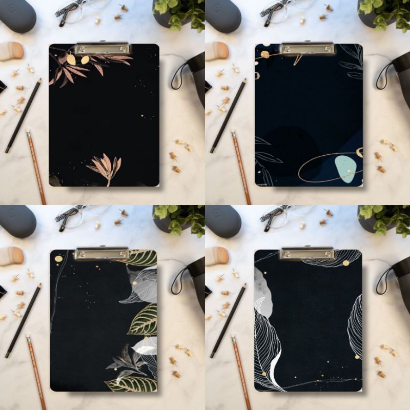 

clipboard papan jalan papan ujian papan dada estetic black motif
