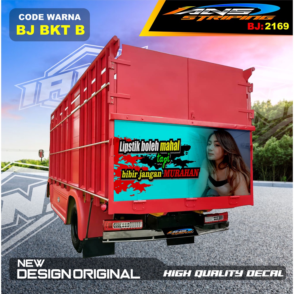 DECAL STIKER BAK BELAKANG TRUK DINA / STIKER DECAL PINTU BELAKANG TRUK OMPLONG / STICKER DECAL BAK BELAKANG TRUK HINO / STIKER DECAL PINTU BELAKANG TRUK
