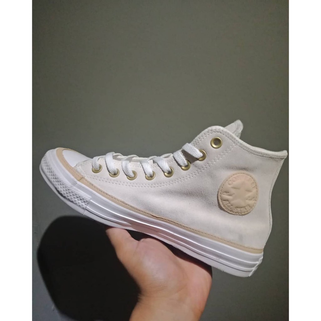 converse leather cream