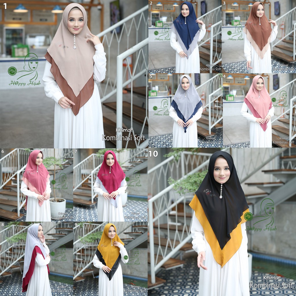 khimar kombinasi by happy hijab