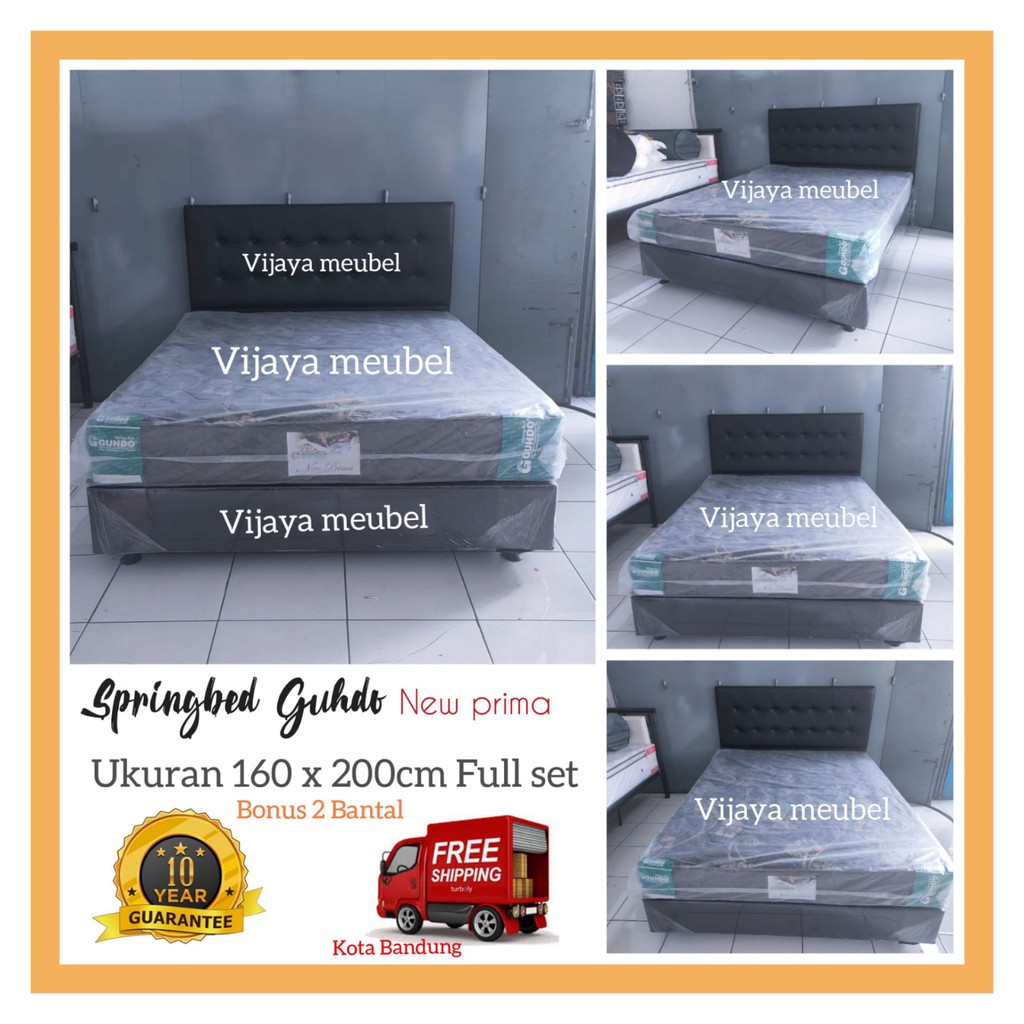 Springbed guhdo new prima 160x200 + divan box oscar