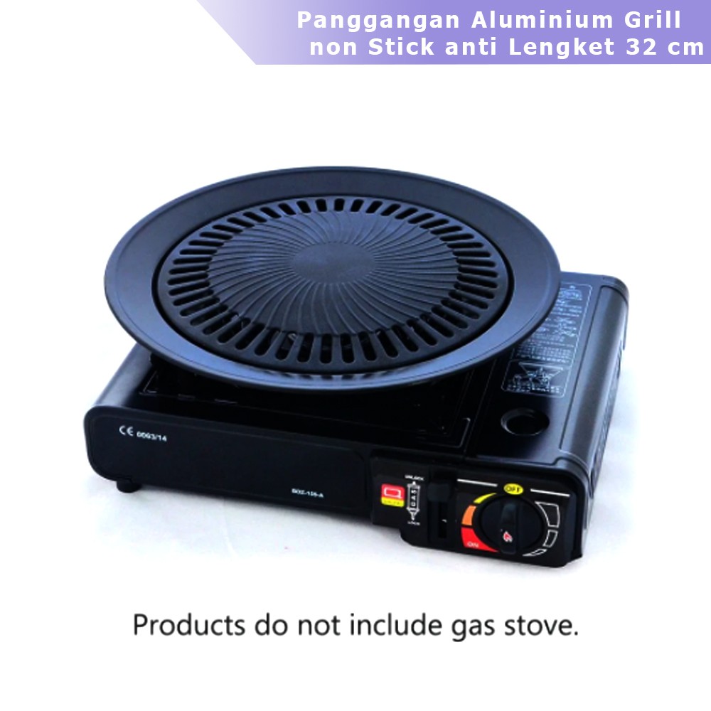 Panggangan Bulat BBQ Grill Plate 32 cm / Alat Pemanggang BBQ Grill