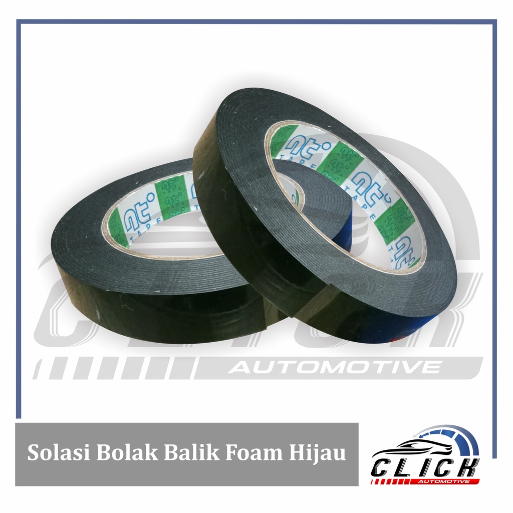 Double Tape NT Tape ORIGINAL / Isolasi Bolak Balik Foam Hijau Solasi
