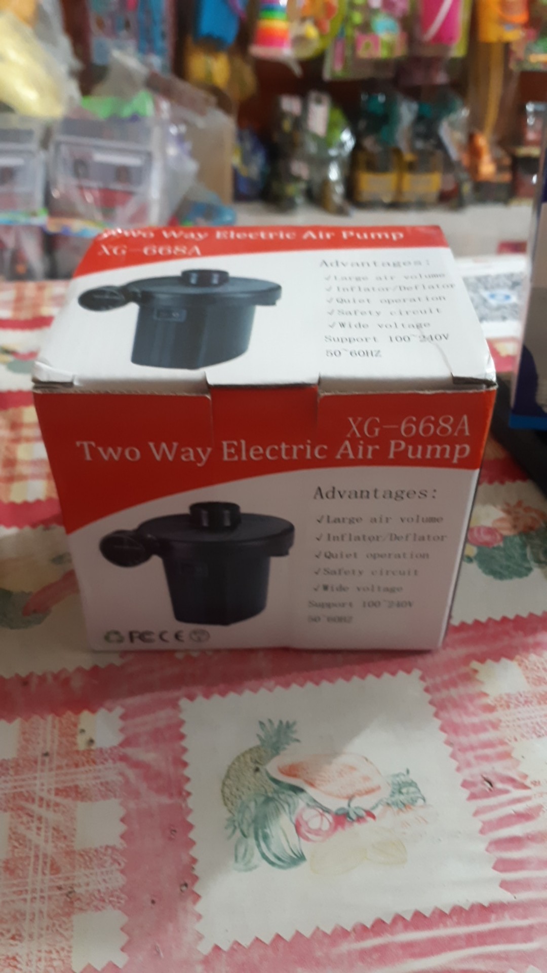 Xg-668a Pompa Angin & Vacuum Elektrik 2 In 1 Electric Air Pump Sofabed Airbed