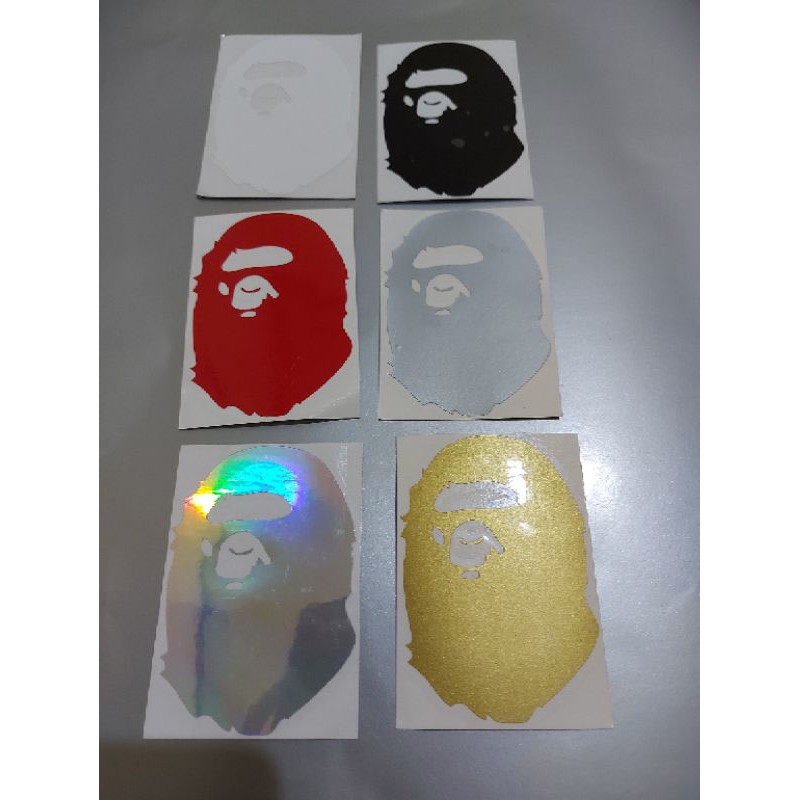 STICKER LOGO BAPE CUTTING