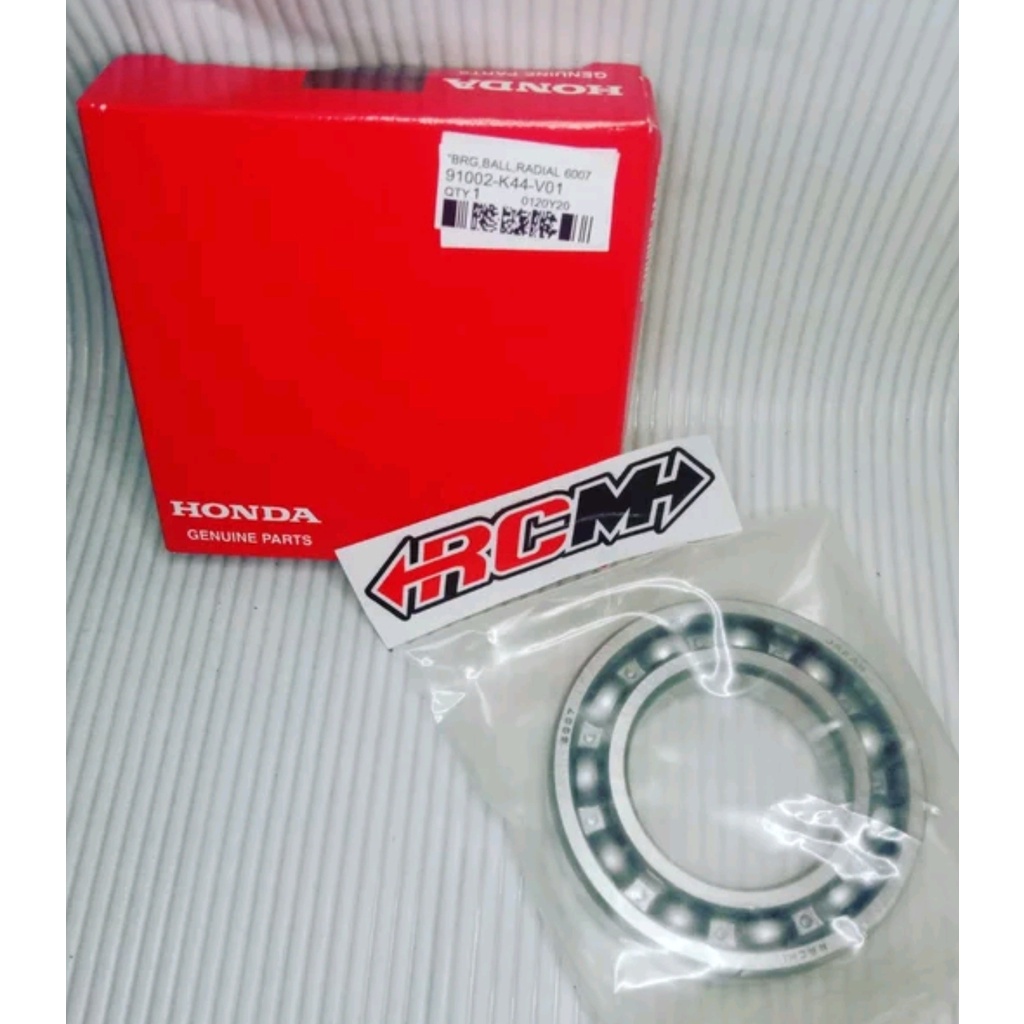 BEARING LAKER LAHER RADIAL 6007 KRUK KREK AS BEAT SCOOPY SPACY VARIO 110 FI INJEKSI ESP ORI ORIGINAL HONDA AHM HGP ASLI 91002-K44-V01