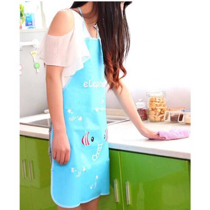 Apron Celemek Masak Karakter Water dan Oil Proof