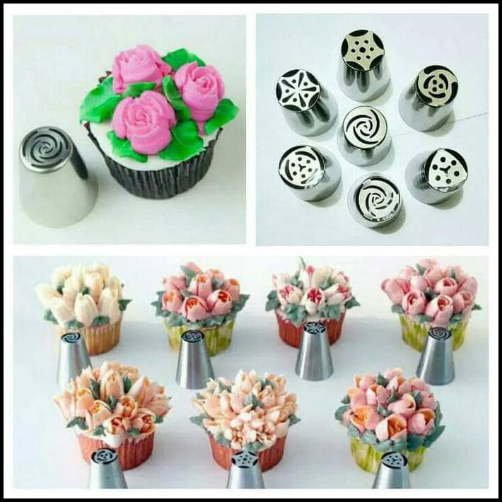 EKSKLUSIF SPUIT RUSIA ASLI TANPA SAMBUNGAN BENTUK BUNGA MAWAR RUSSIAN NOZZLE