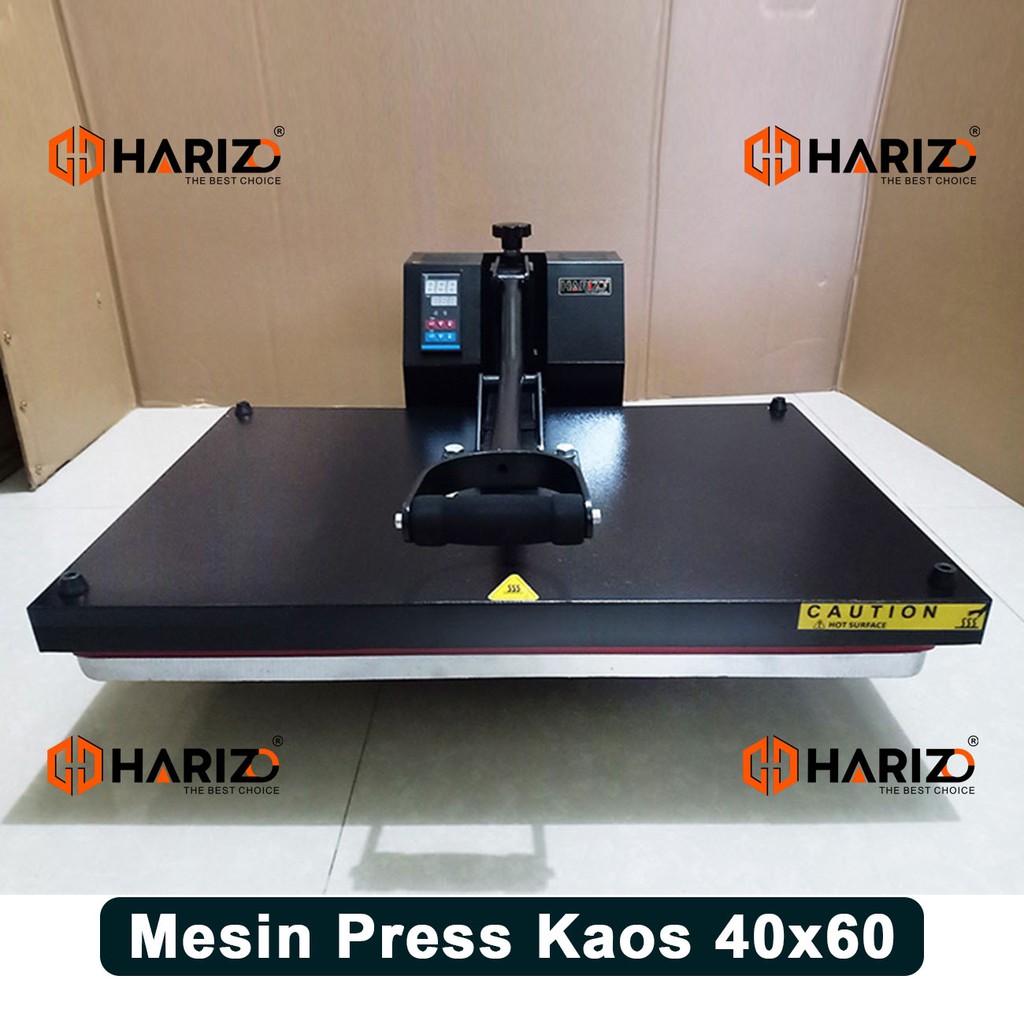 Jual Mesin Press Kaos 40x60 Hitam Alat Hot Pres Sablon Baju Digital