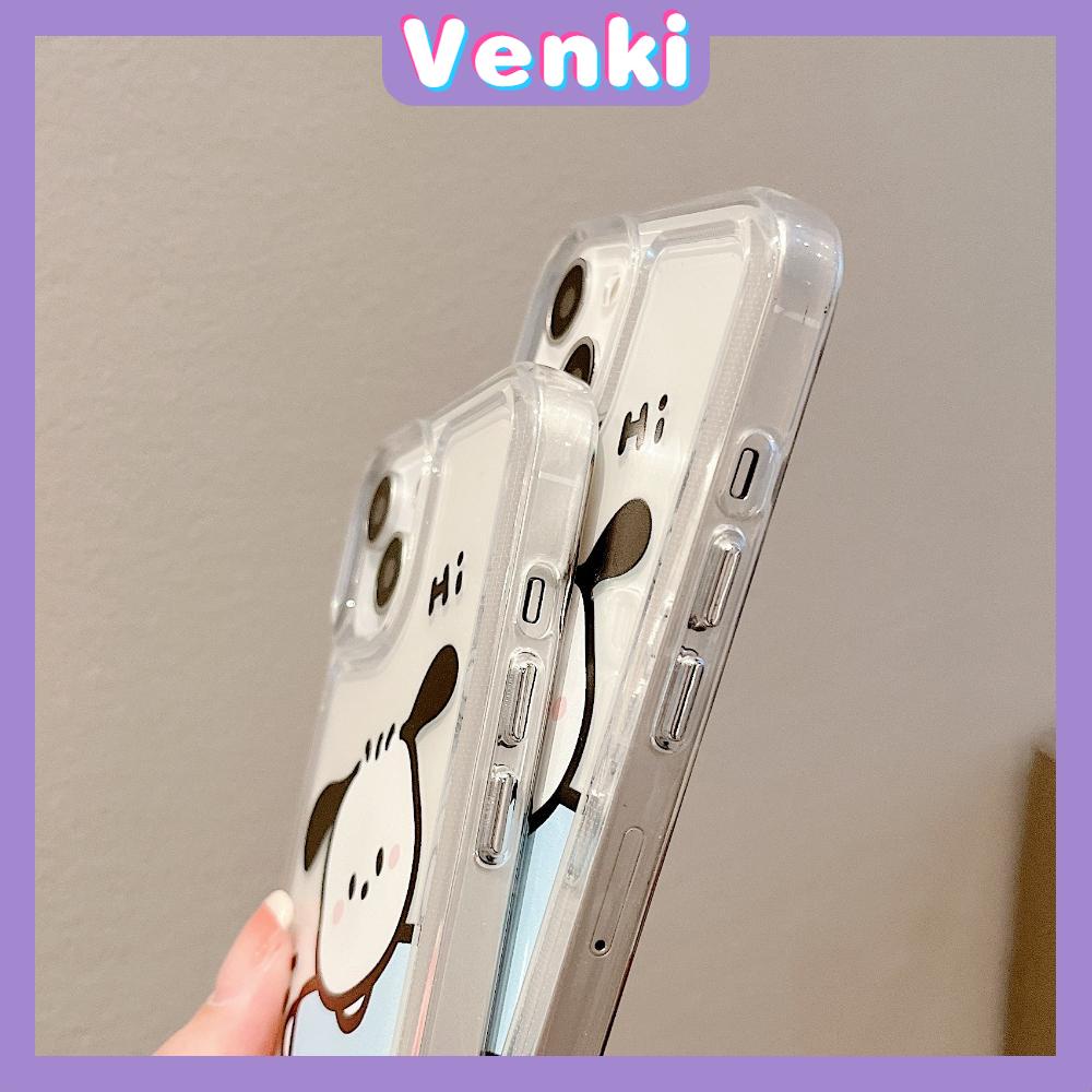 iPhone Case Silicone Soft Case Clear Case Thickened Shockproof Protection Camera Metal Button Cartoon Cute Compatible For iPhone 11 Pro Max 13 Pro Max 12 Pro Max 7Plus xr XS Max