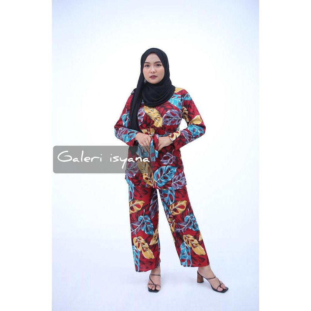 Baju Setelan Wanita Motif Janda Bolong terbaru 2021 Busana Muslim Edisi Ramadhan