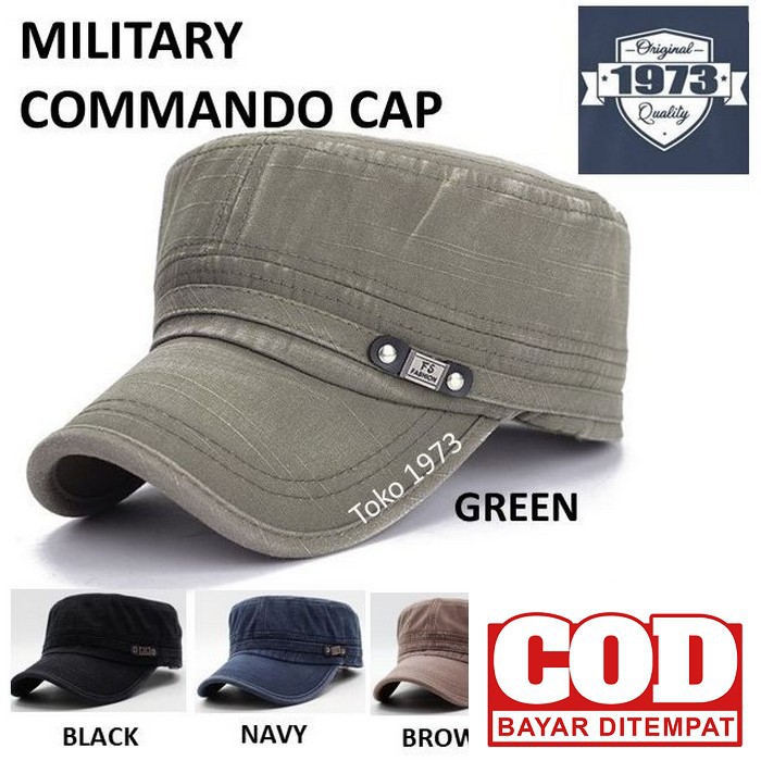Koleksi Terbaru - Topi Dewasa / Topi Cewek Cowok / Topi Basee Bal DF884 Military Cap Commando - Base