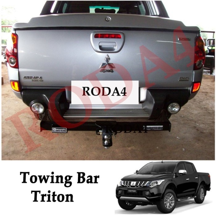 Towing Bar Besi Bumper Belakang ARB Triton Panjang Setengah
