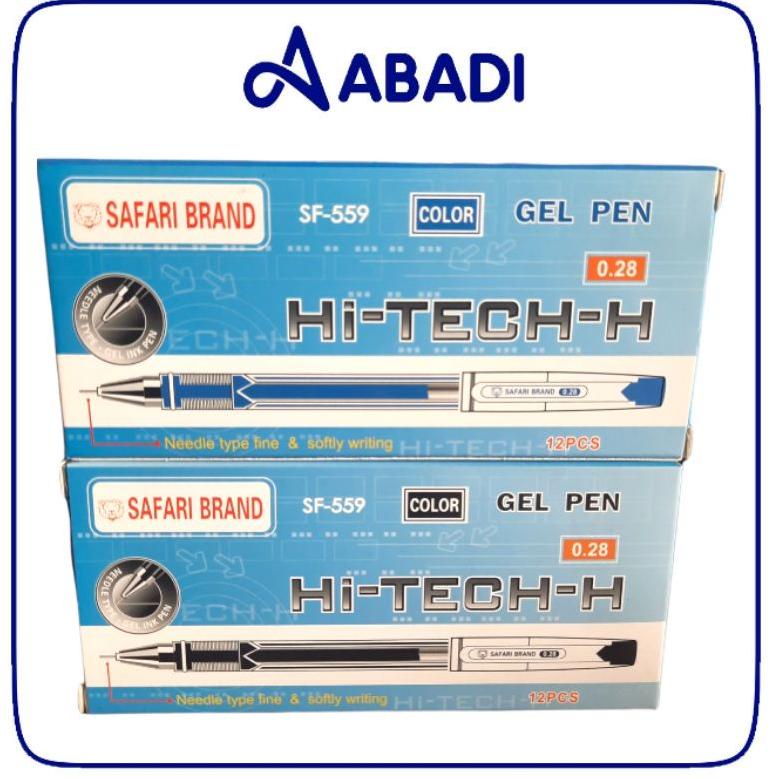 

㊫W Bulpen Hitech-H Safari Pen Gel Bolpoin (1pak = 12pcs) GREAT SALES 3393 ◘