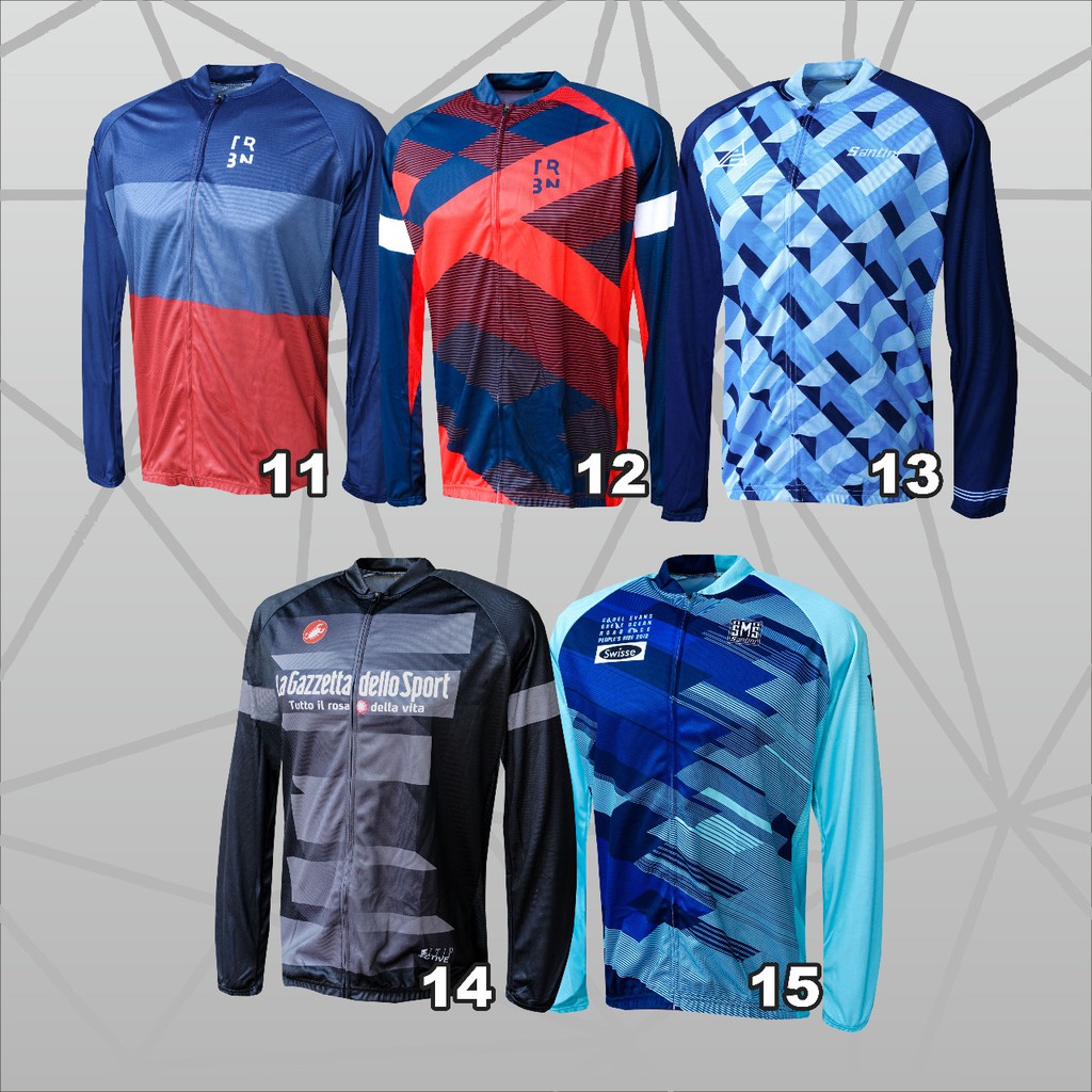 Jersey Sepeda Baju Sepeda Roadbike XC Lengan Panjang