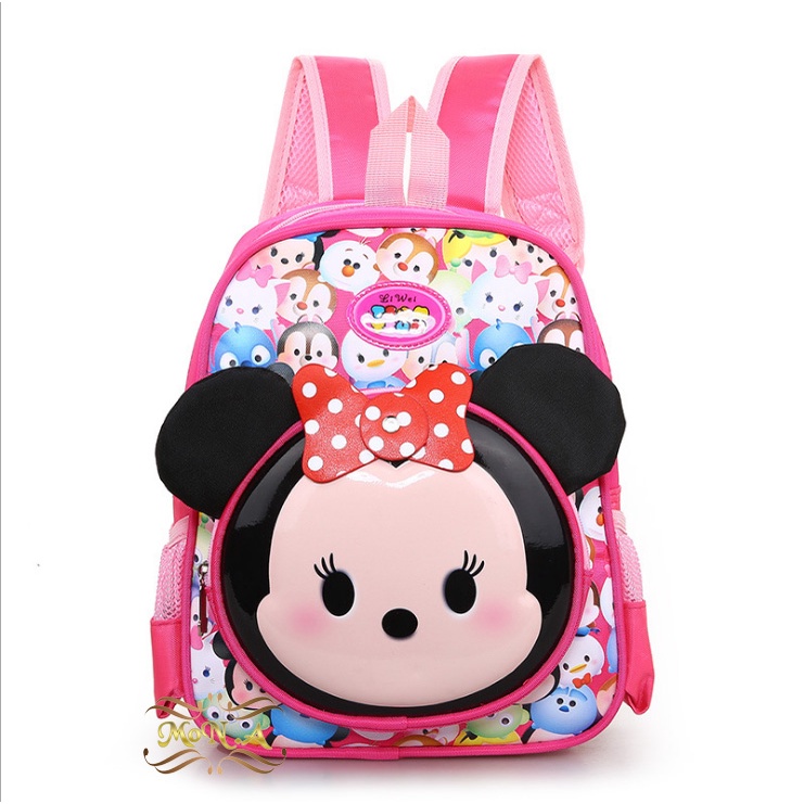 [M.TOYS] Tas Ransel Anak sekolah Paud TK motif timbul 3D Dimensi ukuran 12 Inch M0138