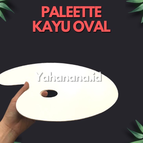 

PALETTE KAYU OVAL V-TEC / PALETTE LUKIS / PALET KAYU /PALET OVAL