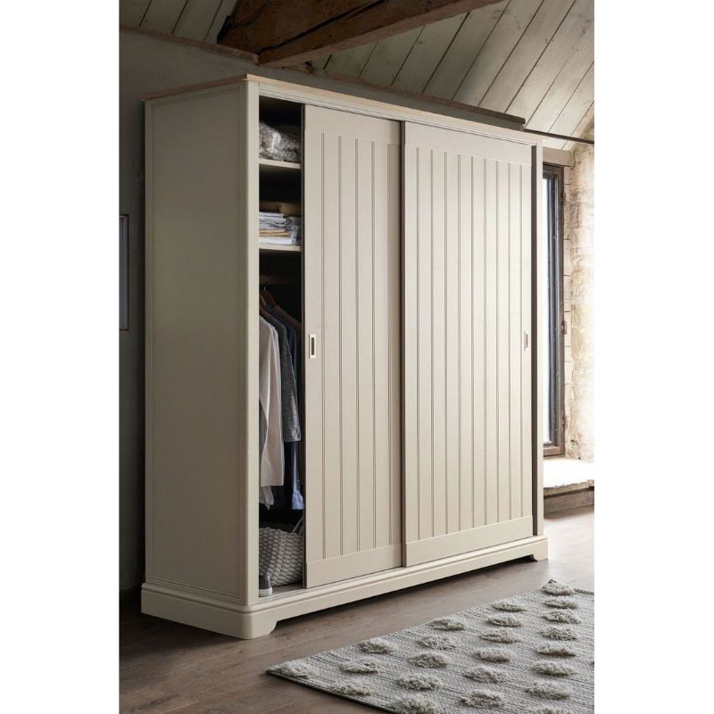 LEMARI PAKAIAN PINTU 2 SLEDING KAYU JATI