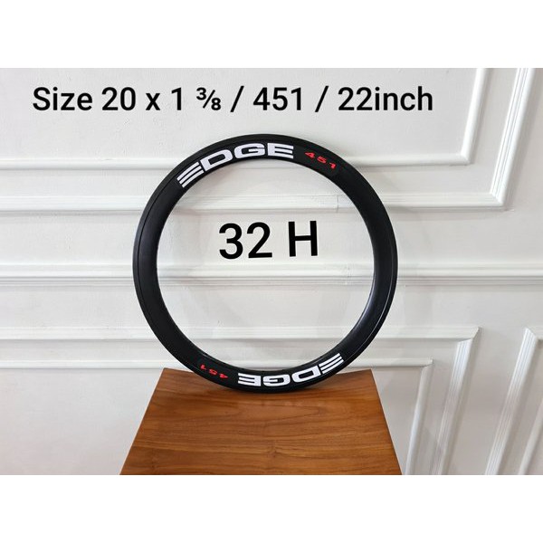 TF36D Rims Velg Edge Size 20 plus - 20 x 1 3per8 - 451 - 22 inch Lubang 32h 32 h hole lebar 4 cm