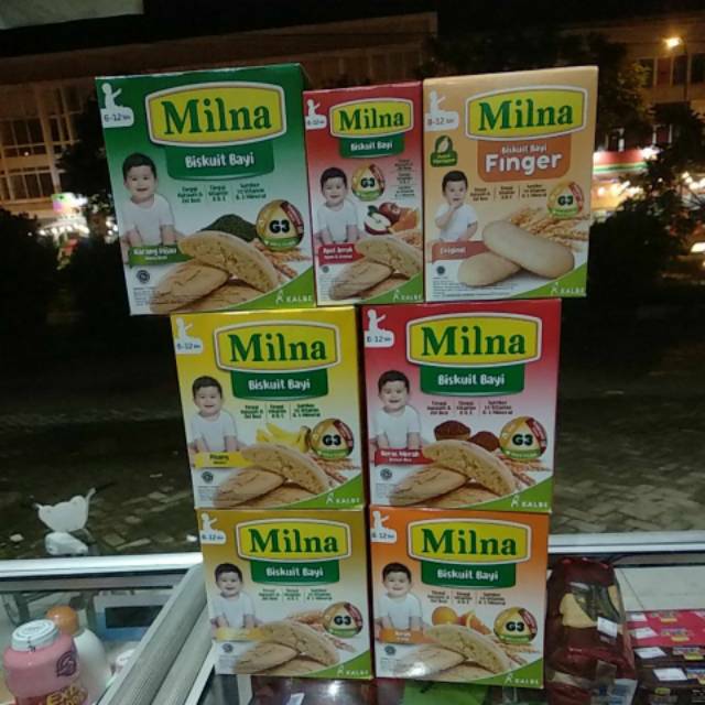 Milna Biskuit Bayi 6 8 Bulan Keatas 52gr 65gr Milna Biskuit Bayi 6 8 Bulan Keatas 52gr 65gr