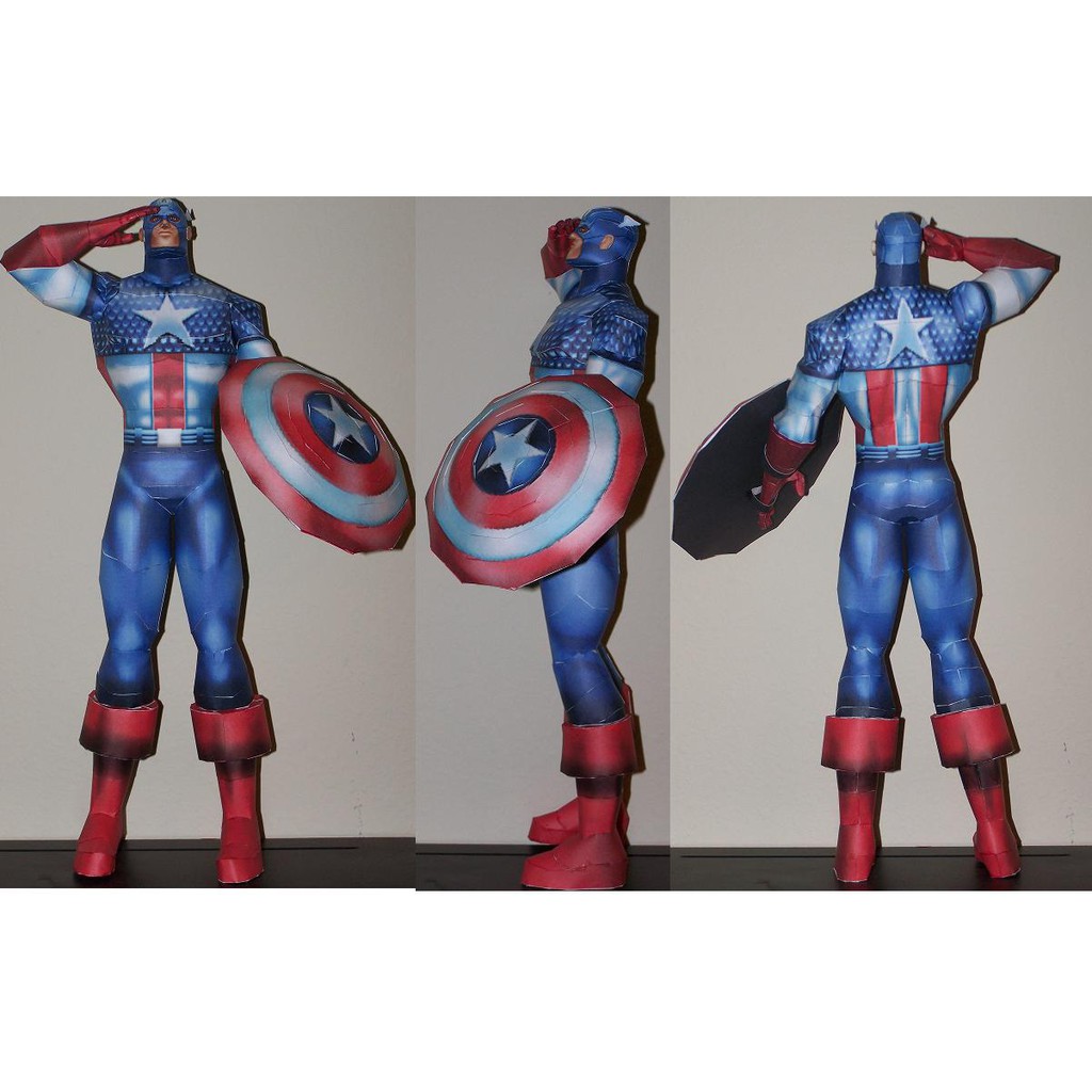 DIY Papercraft Captain America