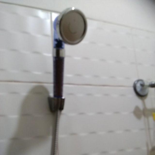 Shower Head Spa Ionizer Healthy Crystal 3 Mode Selang 140 Cm Aerator