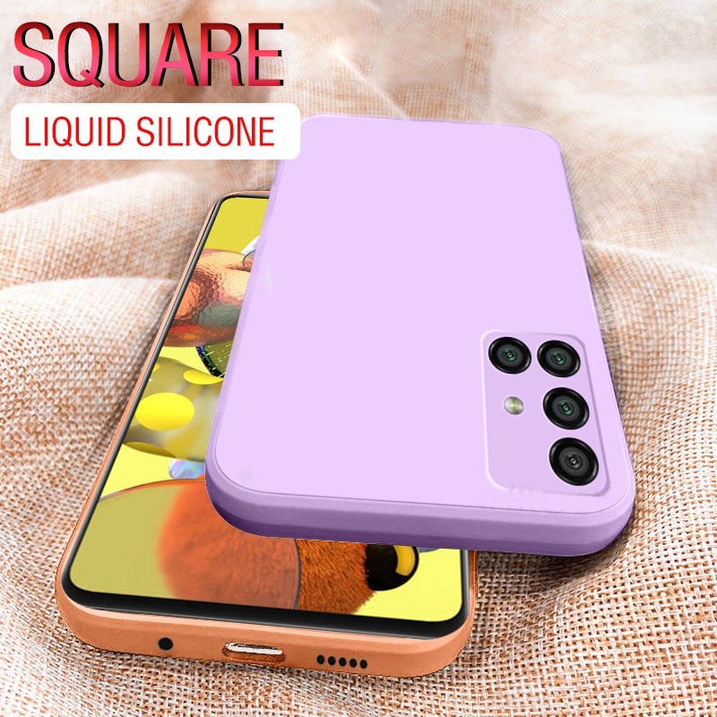 Soft Case Samsung Galaxy A12 / M12, A21, A21s, A31, A51 dan A71 Liquid Silikon Slim Skin Candy Macaron Bludru