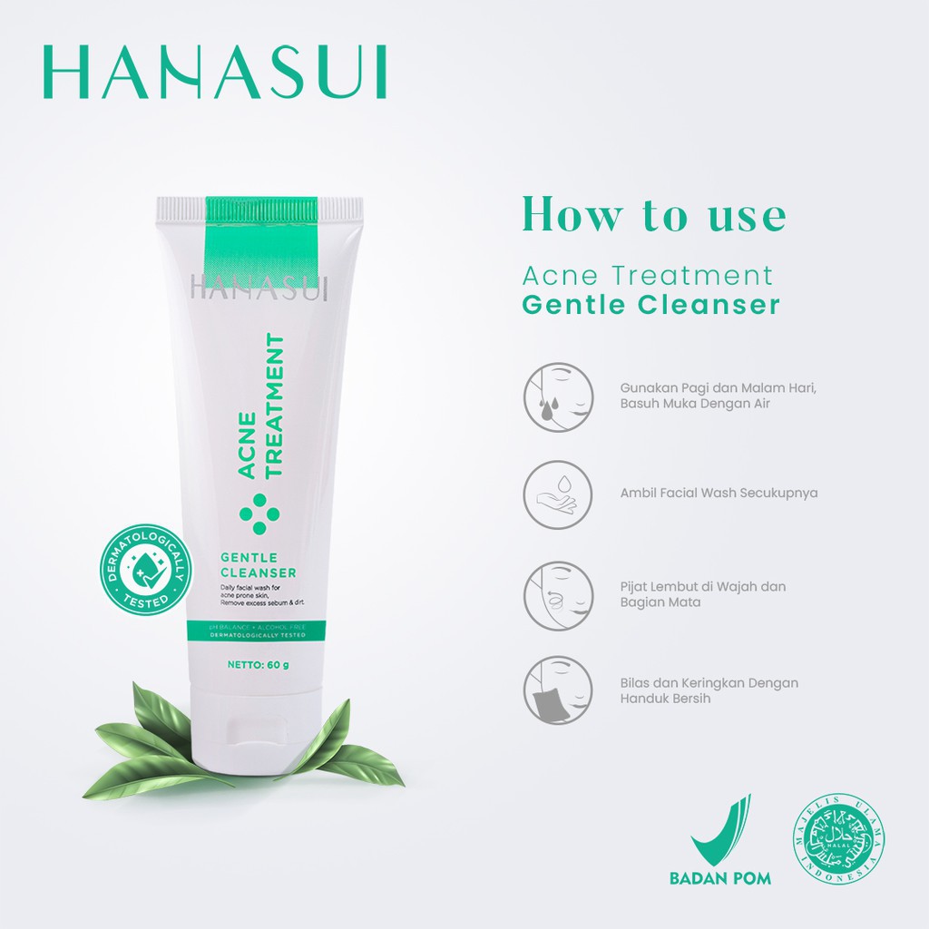 ✨ AKU MURAH ✨Hanasui Acne Treatment Gentle Cleanser