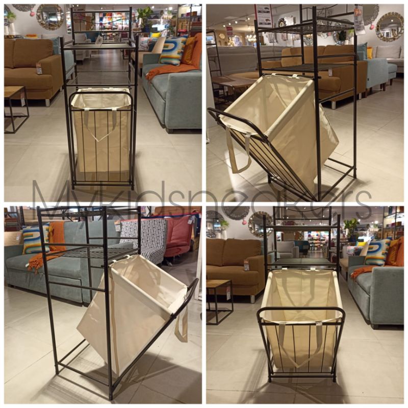 INFORMA BRODY RAK KAMAR MANDI 2 TINGKAT DENGAN KERANJANG LAUNDRY