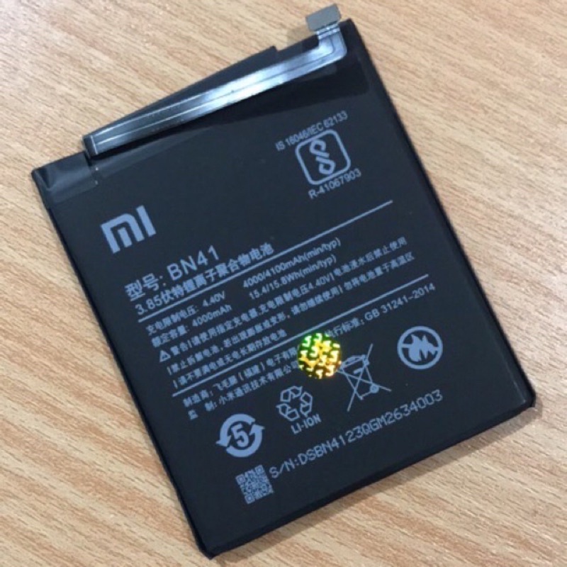 Batterai Xiaomi Redmi Note 4 / BN 41 Model Original Baterai BN41