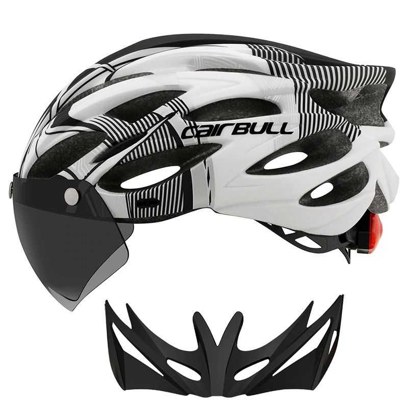 CAIRBULL helm sepeda power meter MTB helmet visor removable lens CB26