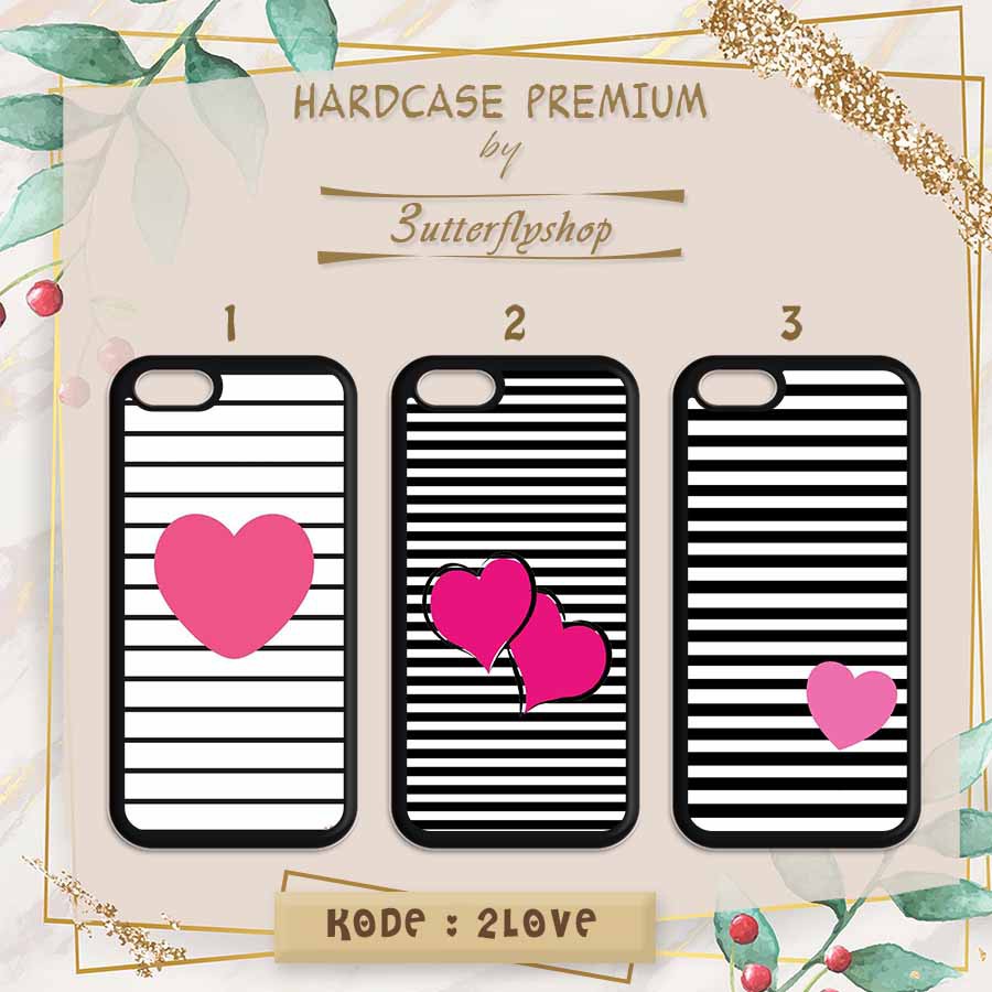 [HARDCASE] Love Stripes case Oppo Vivo Realme Redmi Xiaomi Samsung Iphone