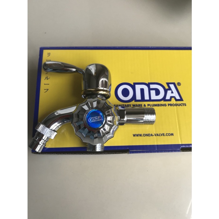 Kran cabang ONDA ukuran 1/2". Keran air untuk mesin cuci dan shower