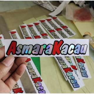 Jual stiker cuting asmara kacau 3 x 15 cm | Shopee Indonesia