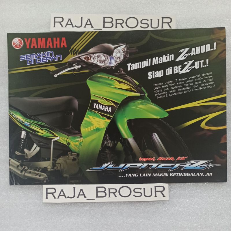 Poster brosur Yamaha Jupiter Z Burung Hantu Hijau hitam
