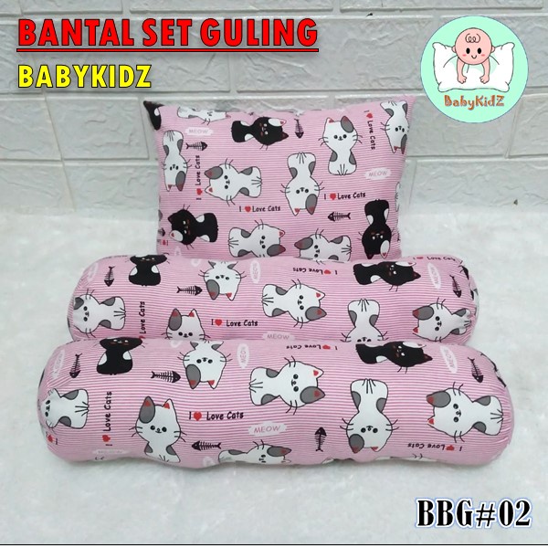 Bantal Set Guling / Bantal NewBorn / Bantal Tidur Bayi karakter