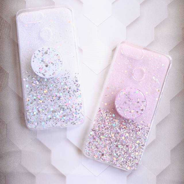 YKCS 0298 oppo a12 oppoa12 soft case jelly glitter cover