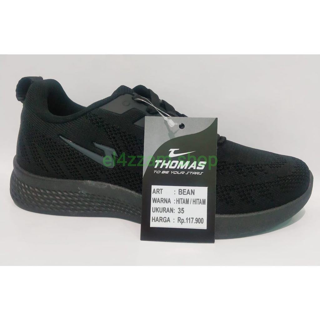 Thomas Bean Sepatu Sekolah Sepatu Sneakers Anak Dan Dewasa Warna Hitam