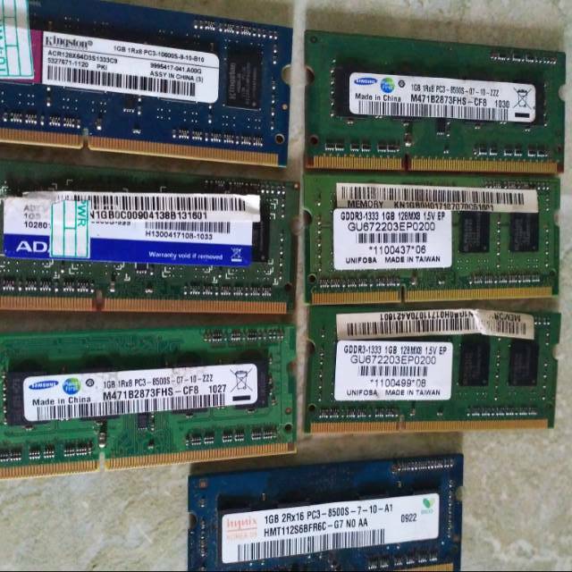 ram laptop sodimm ddr3 1gb normal seken