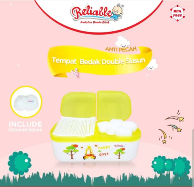 ♥BabyYank♥ RTB400 RELIABLE TEMPAT BEDAK DOUBLE SUSUN - TEMPAT BEDAK BAYI 2 SUSUN