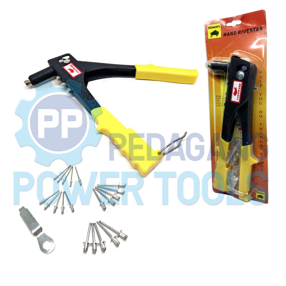 BISON TANG RIVET RIPET ALUMINIUM HAND RIVETER TEMBAKAN PAKU 9 INCH