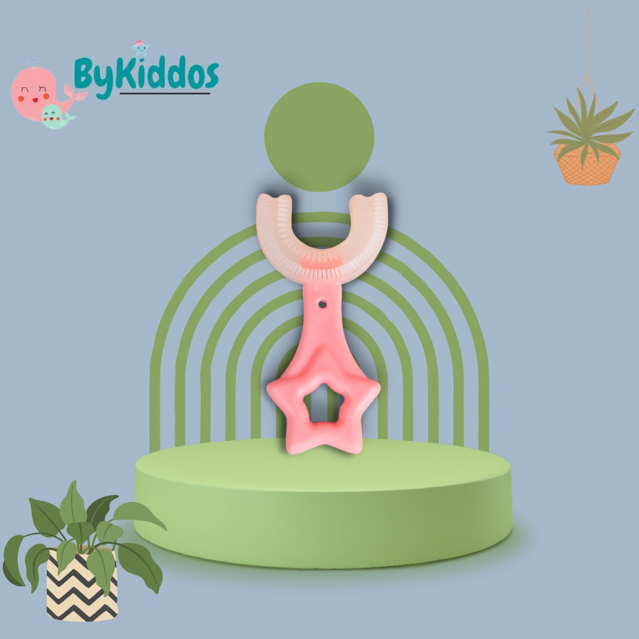 Bykiddos - Sikat Gigi Anak Bentuk U Bahan Silikon / Tooth Brush Baby Silicon type U
