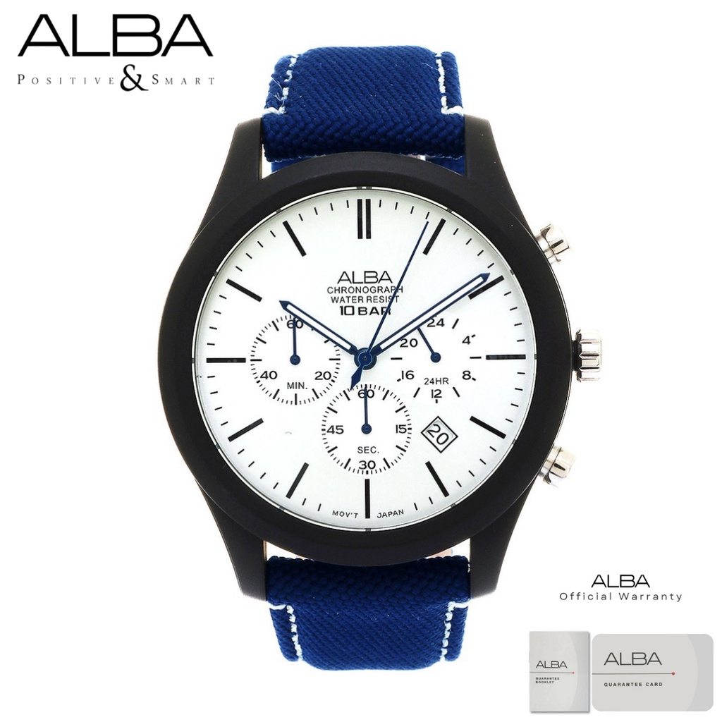 Alba Pria AT3G31 Jam Tangan Pria Alba Active AT3G31X1 Quartz Nylon Strap