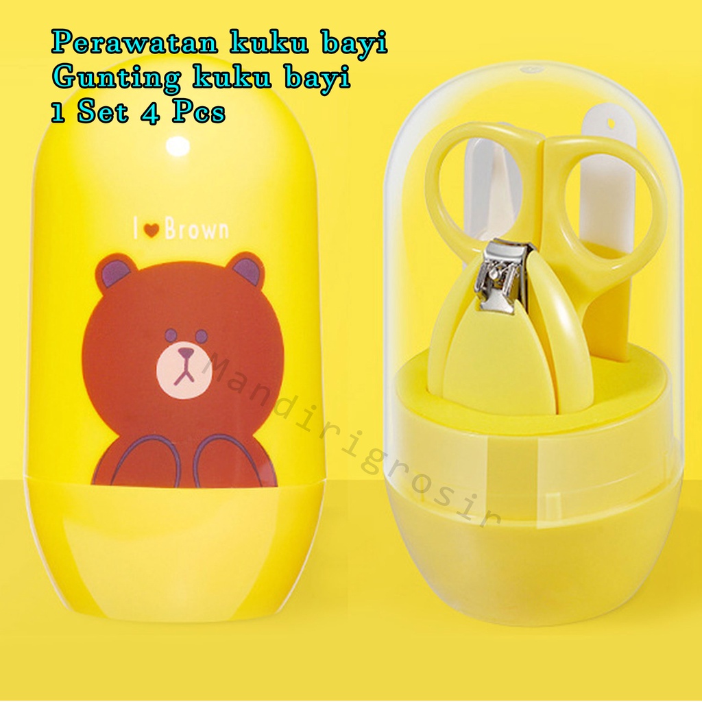 Perawatan kuku bayi set 4 Pcs*gunting kuku bayi*Gunting Kuku