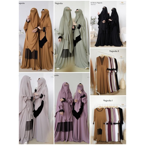 Alfi Huraiyah - Magnolia 1 & 2 Alfi Huraiyah Gamis Magnolia I & II  (Hanya Gamis Saja)