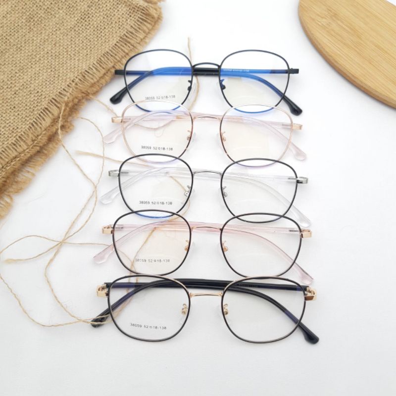 [BISA COD] Kacamata 38059 l Paket Lensa Minus l Anti Radiasi...
