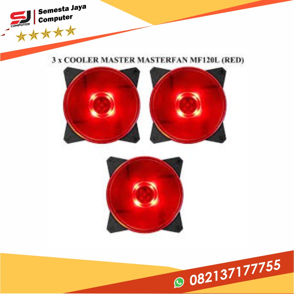 FAN MASTERFAN MF120L RED