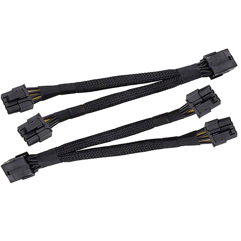 AUGUSTINA Kabel Power High Quality GPU 8pin (6+2) Male Female to Male PCIe Adaptor 8pin Female to Dual 8pin (6+2)