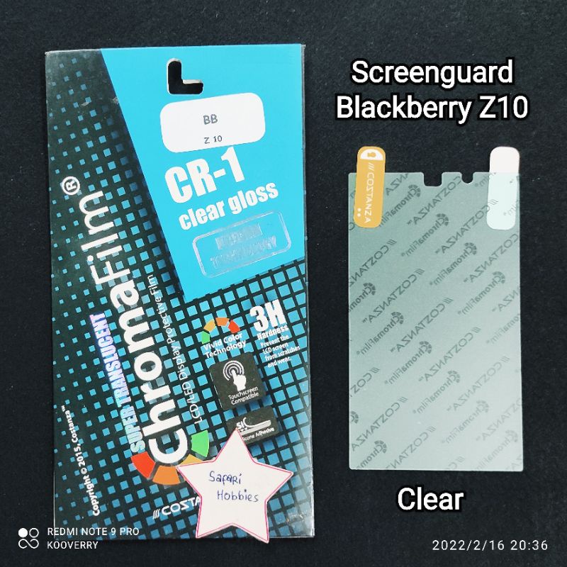 Screenguard Blackberry Z10